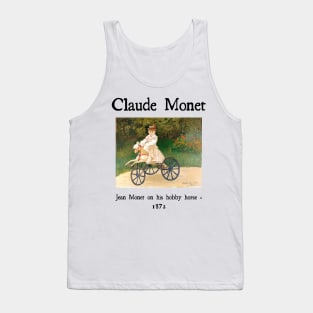 Jean Monet on his hobby horse by Claude Monet Tank Top